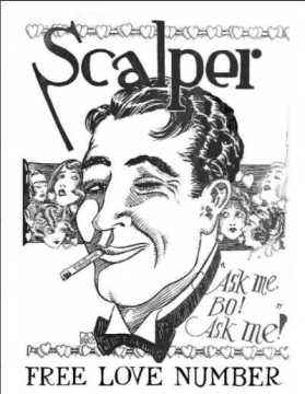 "Free Love" Cover of Scalper, the UT Student Humor Magazine March 1922